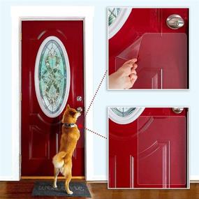 img 3 attached to Ultimate Door Protection: 3 Pack Scratch Door Protector for Dogs and Cats - Keep Your Doors Safe from Scratching and Claws!