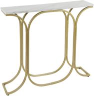 🏛️ silverwood cpft1460a console table in luxurious gold finish: stylish elegance for your home décor logo