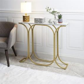 img 3 attached to 🏛️ Silverwood CPFT1460A Console Table in Luxurious Gold Finish: Stylish Elegance for Your Home Décor