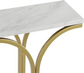 img 2 attached to 🏛️ Silverwood CPFT1460A Console Table in Luxurious Gold Finish: Stylish Elegance for Your Home Décor