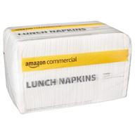 🍽️ amazoncommercial 1-ply white lunch napkins (sofi-067) - bulk disposable paper napkins, lunch napkins - fsc certified, 250 napkins per pack (12 packs, 12x12 sheets) logo
