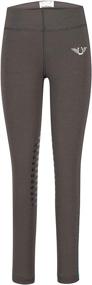 img 3 attached to Breathable Comfort: TuffRider Children's Ventilated Schooling Riding Tights