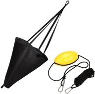 moocy 32-inch drift sock sea anchor drogue + 30ft kayak tow rope line + buoy ball float leash - sea brake system for marine boat, yacht, jet ski, inflatable, power boat, sail boat логотип