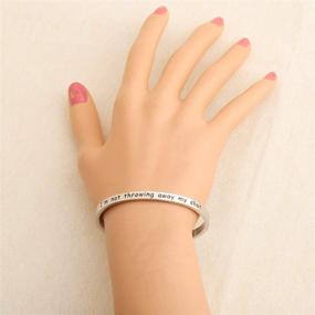 img 2 attached to Stylish ENSIANTH Charm Bracelet: Hamilton the Musical Inspired Lyrics Bangle – Perfect Gift for Her!