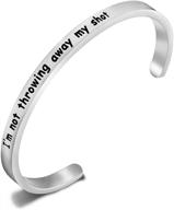 stylish ensianth charm bracelet: hamilton the musical inspired lyrics bangle – perfect gift for her! logo