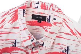 img 2 attached to NUTEXROL Men's Hawaiian Shirts: Stylish Palm Tree Printed Beach Wear