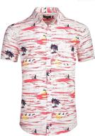 nutexrol men's hawaiian shirts: stylish palm tree printed beach wear логотип