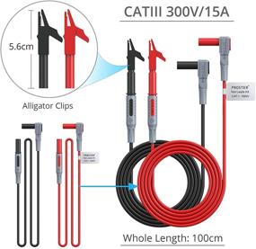 img 3 attached to 🔌 24pcs Multimeter Test Lead Set, Proster Electrical Multitester Probe Alligator Clips, Replaceable Volt Clamp Meter Leads, Electronic Test Lead Kit for Automotive Testing