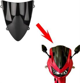 img 4 attached to 🌬️Высококачественное лобовое стекло Double Bubble для Kawasaki Ninja 250 250R EX250 R ZX250R (2008-2012)