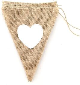 img 1 attached to LWR Crafts Burlap Bunting Triangle