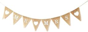 img 3 attached to LWR Crafts Burlap Bunting Triangle