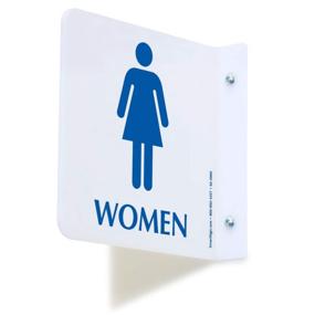 img 4 attached to SmartSign Womens Restroom Projecting Acrylic