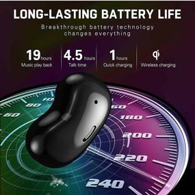 img 1 attached to 🎧 UrbanX Street Buds Live - True Wireless Earbuds with Hands-Free Controls and Wireless Charging Case - Black