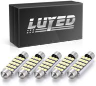 🔆 luyed 5 x 360 lumens super bright 15-ex 2835 chipsets 569 578 211-2 212-2 led bulbs for dome light - xenon white logo