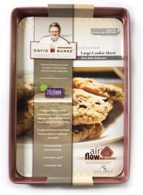 img 2 attached to Premium David Burke Large Cookie Sheet 17x11 - Elegant Rose Gold Baking Tray