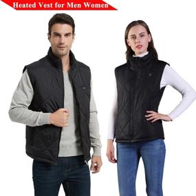 img 3 attached to 🔥 FERNIDA USB Heated Vest for Men and Women, Fast Heating 5V/2A, 8 Heat Zones (Battery Not Included)