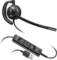 🔌 enhanced connectivity: plantronics corded headset with usb connection logo