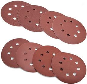 img 4 attached to 🔄 Ultimate 80-piece Abrasive Sanding Discs for Random Orbital Sander - 5-inch, 8 Holes, Multiple Grits, Hoop and Loop Sandpapers