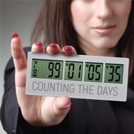 multipurpose reusable countdown clock: wedding, retirement, baby due date & christmas - up to 999 day timer! logo