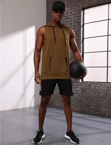 img 2 attached to 👕 Ultimate Performance: Sleeveless Workout American Men's Sports Shirts