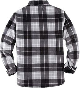 img 3 attached to 🧥 Mens Sherpa Lined Flannel Shirt Jacket – Ultimate Warmth and Style