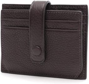 img 3 attached to SEEFARW Leather Credit Organizer Closure Women's Handbags & Wallets for Wallets