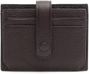 img 4 attached to SEEFARW Leather Credit Organizer Closure Women's Handbags & Wallets for Wallets