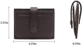 img 1 attached to SEEFARW Leather Credit Organizer Closure Women's Handbags & Wallets for Wallets