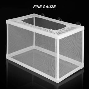 img 3 attached to POPETPOP Big Size Aquarium Hatchery Net: Fish Breeder Isolation Box for Fry Hatching & Separation in Fish Tank