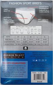 img 1 attached to 🩲 SEO Enhanced: Andrew Scott Basics Little Boys/Big Boys 10-Pack Cotton Sport Briefs Underwear