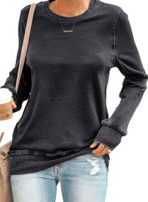 img 4 attached to HOTAPEI Womens Sweatshirts Lightweight Pullover Outdoor Recreation for Climbing