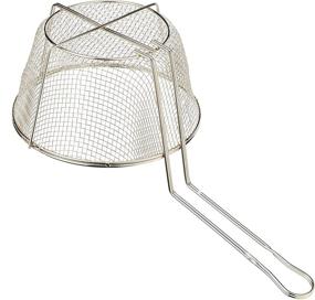 img 2 attached to Корзина для жарки из проволоки, круглая, диаметр 10 1 дюйм.