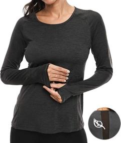 img 3 attached to 🏋️ VUTRU Women's Workout T-Shirts: Breathable Long Sleeves for Running, Yoga, and Sports - Thumbhole Design