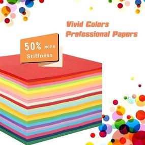 img 3 attached to 🔹 Beginner's Origami Paper Kit - 200 Sheets - 20 Colors - Double Sided 6 Inch Square Easy Fold Paper