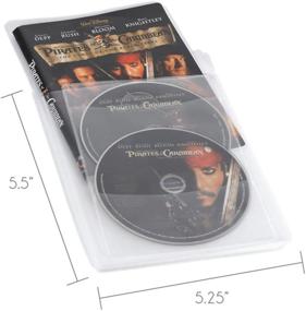 img 2 attached to 📀 Прозрачные 25 штук DVD-комплекты в тонких конвертах | Держатель для двух дисков | Защищает от царапин и пыли