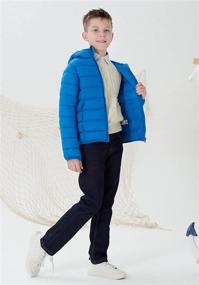 img 2 attached to SOLOCOTE Lightweight Water-Resistant Windproof SLN2108 Grey Boys' Clothing, Size 8Y, in Jackets & Coats