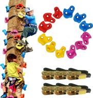 🧗 premkid ninja tree climbing kit: 12pc rock climbing holds with 6 ratchet straps for kids' outdoor ninja warrior training логотип