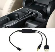 🔌 car aux cable with 3.5mm interface - auxillary input connector compatible with bm-w y cable logo