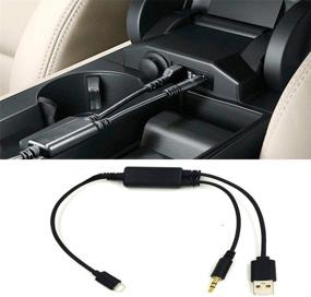 img 1 attached to 🔌 Car AUX Cable with 3.5mm Interface - Auxillary Input Connector Compatible with BM-W Y Cable