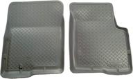 🚗 husky liners 31602: grey classic style front floor mats for 1995-03 chevy s10, blazer & gmc jimmy, sonoma (rear-wheel drive) logo