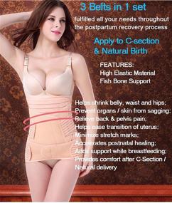 img 3 attached to ZHENJIER Postpartum Support Shapewear Waistline Sports & Fitness