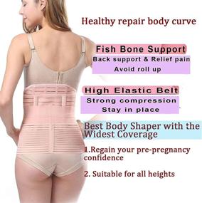 img 1 attached to ZHENJIER Postpartum Support Shapewear Waistline Sports & Fitness