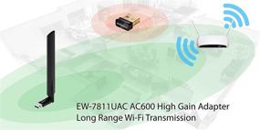 img 2 attached to 📶 Enhance Signal Reception & Transmission with Edimax EW-7811UAC 11AC Dualband USB Adapter and High Gain Antenna + Free USB Extension Cradle