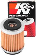 🏍️ k&amp;n kn-143 motorcycle oil filter: high performance for yamaha vehicles, ideal for synthetic or conventional oils logo
