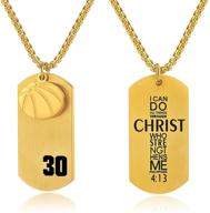 bible shop basketball stainless pendant necklace logo