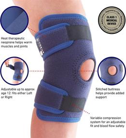 img 3 attached to 👧 Neo G Kid's Knee Brace: Open Patella Support for Arthritis, Joint & Meniscus Pain - Adjustable Compression, Ideal for Sports - Class 1 Medical Device, Blue, 1 Size