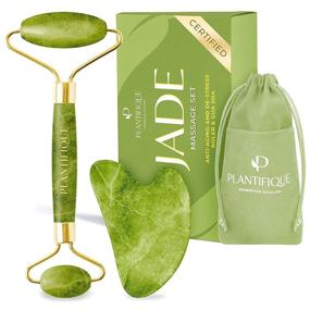 img 4 attached to 💎 Experience the Premium Benefits of our Certified Jade Roller for Healthy, Glowing Skin