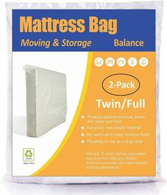 img 4 attached to Convenient ComfortHome 2 Pack Mattress Bag: Ideal for Moving and Storage of Twin/Full Size Mattress, Waterproof and Dustproof Solution
