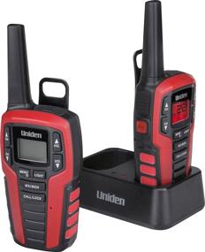 img 2 attached to 📻 Uniden SX327-2CKHS Dual Charging Cradle Walkie Talkies, 32-Mile Range FRS Two-Way Radio, 2 Headsets, Water Resistant, 22 Channels, 121 Privacy Codes, Weather Alert, LED Flashlight