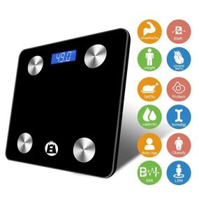 img 2 attached to 📱 Elegant Shopping ESTORE Bluetooth Digital Bathroom Scale with Mobile APP: 12 Health Measurements, BMI, Body Fat, 180KG